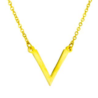 'V' SHAPED PENDANT WITH CHAIN