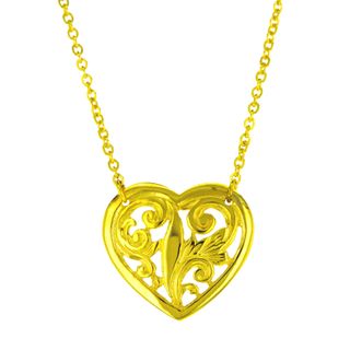 FILIGREE HEART WITH CHAIN
