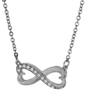 CZ HEART INFINITY WITH CHAIN