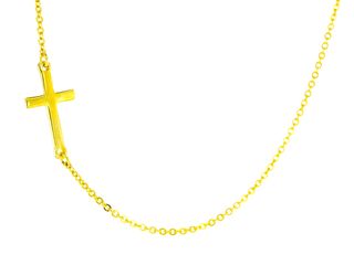 PLAIN CROSS ATTACHED TO CHAIN