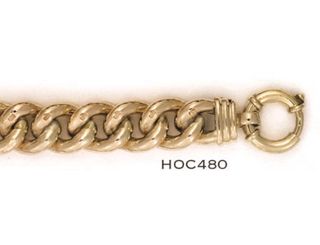 HOLLOW CURB 17MM WIDE CHAIN