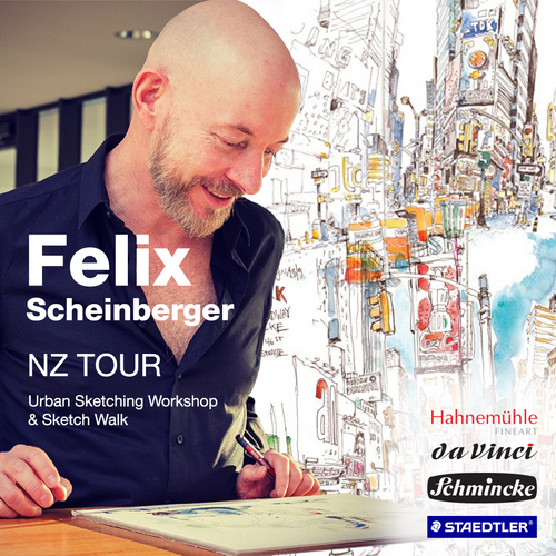 Felix Scheinberger NZ Urban Sketching Tour 2025!