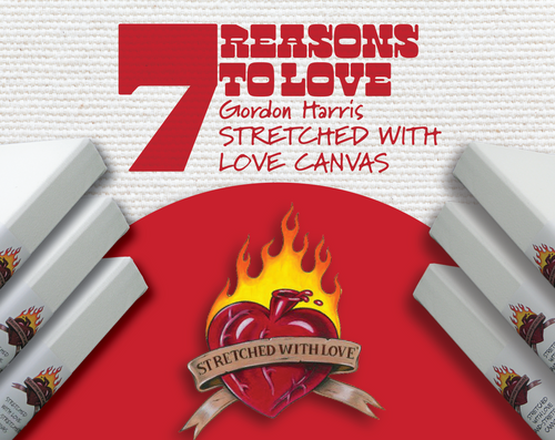 7 REASONS TO LOVE GORDON HARRIS STRETCHED WITH LOVE CANVAS