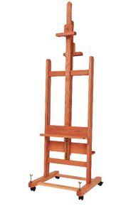 Heavy-Duty Metal Museum Lyre Artist Easel for Large Canvases