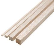 Wooden Dowel Rod Block, Square Wooden Block, Balsa Wood Blocks