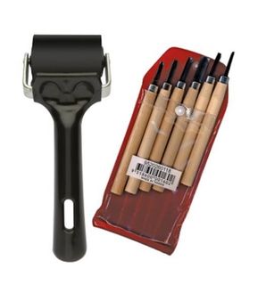 PRINTMAKING ROLLERS, CUTTERS & TOOLS
