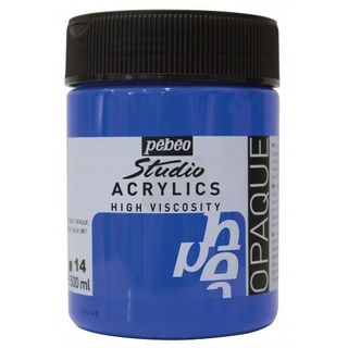 Pebeo Black Matt Acrylic Paint 59ml