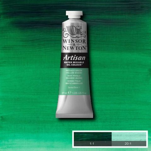 W&N ARTISAN 37ML S1 PHTHALOCYANINE GREEN (YEL SHD)