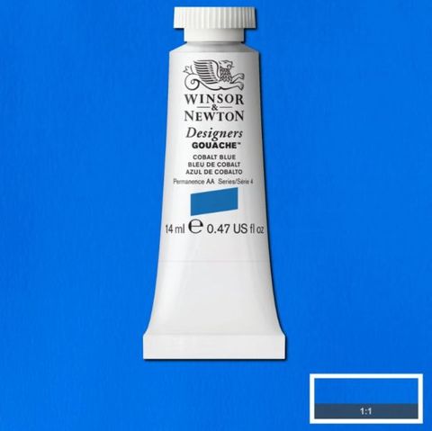 W&N D GOUACHE 14ML S4 COBALT BLUE