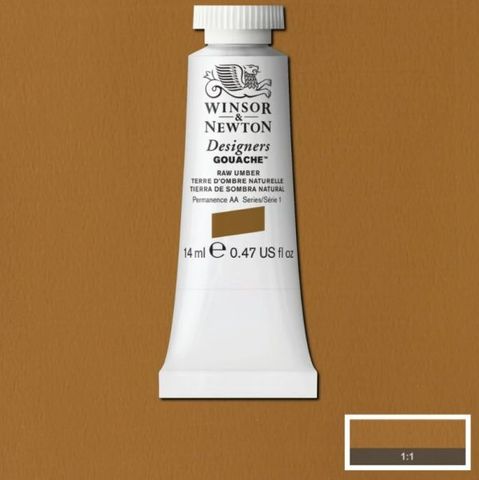 W&N D GOUACHE 14ML S1 RAW UMBER