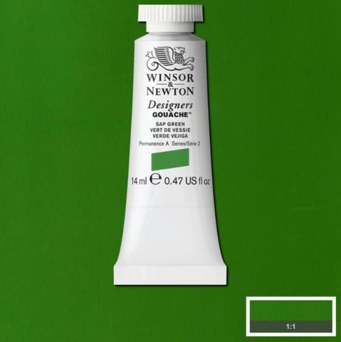 W&N D GOUACHE 14ML S2 SAP GREEN