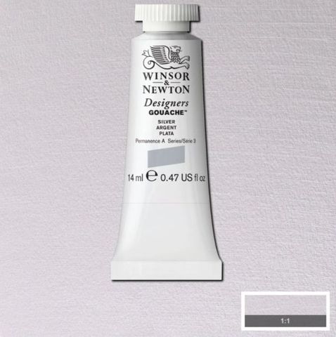 W&N D GOUACHE 14ML S3 SILVER (IMITATION)