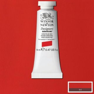 W&N D GOUACHE 14ML S1 SPECTRUM RED