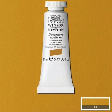 W&N D GOUACHE 14ML S1 YELLOW OCHRE