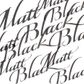 W&N CALLIGRAPHY INK 30ML MATT BLACK