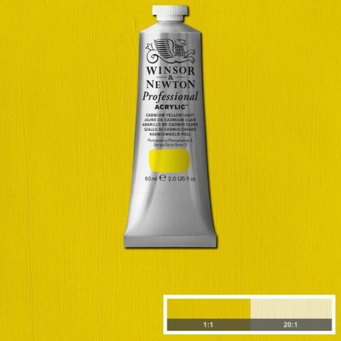 W&N ARTIST ACRYLIC 60ML S3 CADMIUM YELLOW LIGHT