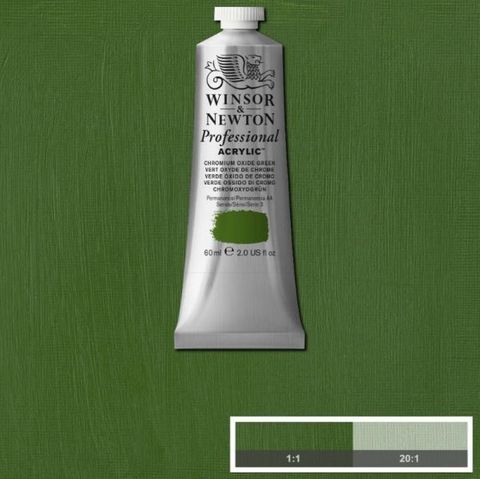 W&N ARTIST ACRYLIC 60ML S3 CHROME GREEN