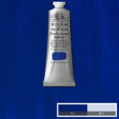 W&N ARTIST ACRYLIC 60ML S5 COBALT BLUE DEEP