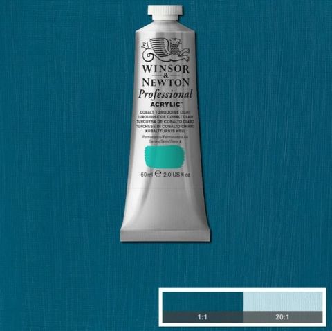 W&N ARTIST ACRYLIC 60ML S5 COBALT TURQUOISE