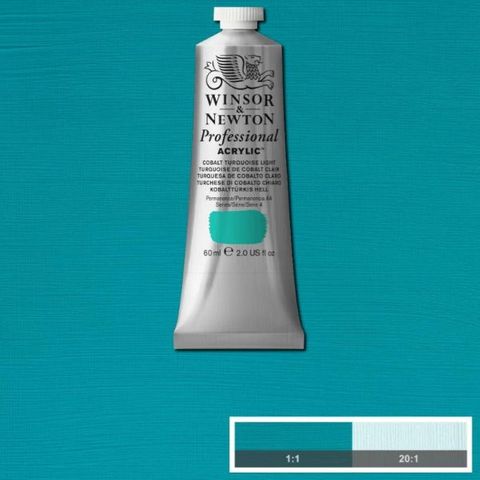 W&N ARTIST ACRYLIC 60ML S4 COBALT TURQUOISE LIGHT