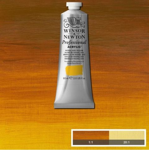 W&N ARTIST ACRYLIC 60ML S3 NICKEL AZO YELLOW