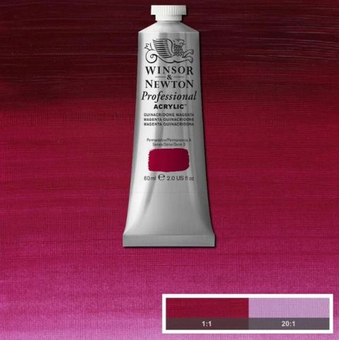 W&N ARTIST ACRYLIC 60ML S3 QUINACRIDONE MAGENTA