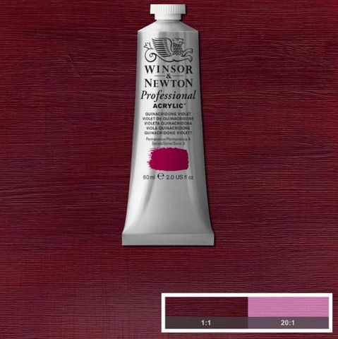 W&N ARTIST ACRYLIC 60ML S3 QUINACRIDONE VIOLET