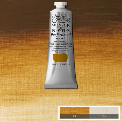 W&N ARTIST ACRYLIC 60ML S1 RAW UMBER LIGHT