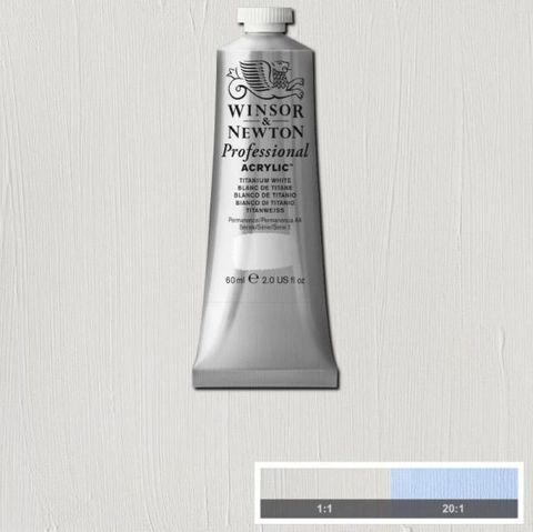 W&N ARTIST ACRYLIC 60ML S1 TITANIUM WHITE