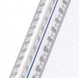 BLUNDELL/H ACADEMY 300MM TRIANGULAR SCALE RULE