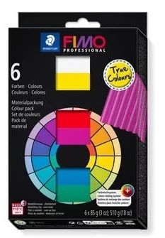 FIMO PROFESSIONAL TRUE COLOUR SET 6 X 85G