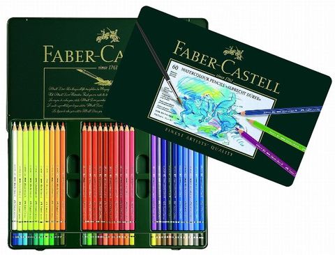 FABER ALBRECHT DURER WATERCOLOUR PENCIL TIN SET 60