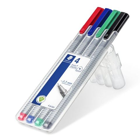 STAEDTLER TRIPLUS FINELINER 0.3 WALLET 4