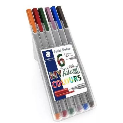 STAEDTLER TRIPLUS FINELINER 0.3 NATURE WALLET 6