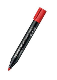 LUMOCOLOR PERMANENT MARKER 352 BULLET TIP RED