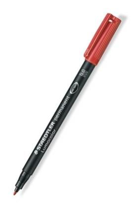 STAEDTLER LUMOCOLOR PEN 314 PERMANENT MEDIUM RED