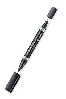 LUMOCOLOR DUO 348 PERMANENT MARKER B/B BLACK