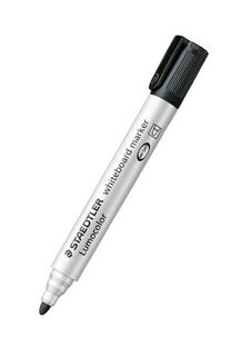 LUMOCOLOR WHITEBOARD MARKER 351 BULLET TIP BLACK