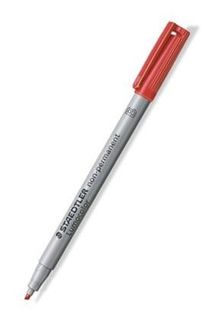 STAEDTLER LUMOCOLOR PEN 312 NON-PERMANENT BRD RED