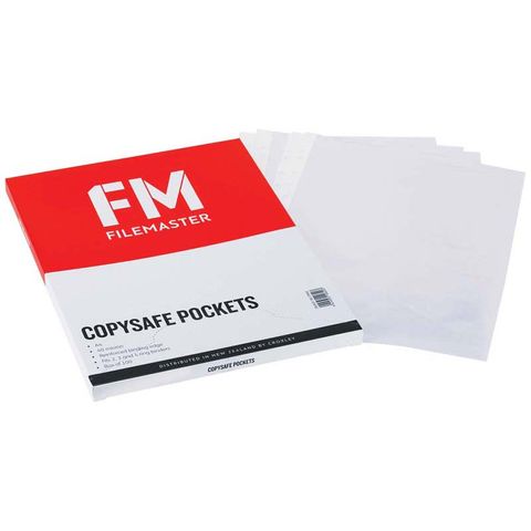 FM COPYSAFE POCKETS A4 BOX 100