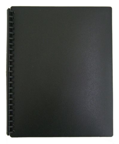 FM REFILLABLE DISPLAY BOOK A4 20PK BLACK