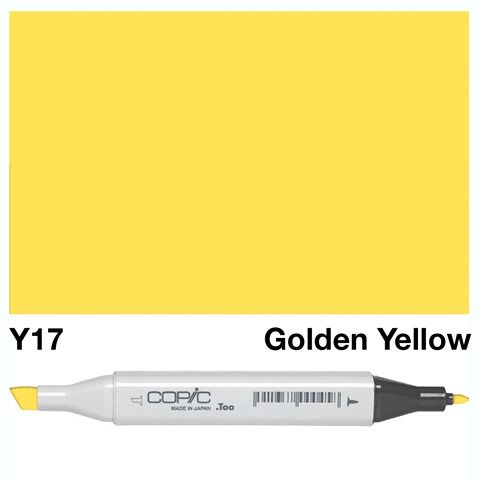 COPIC CLASSIC MARKER Y17 GOLDEN YELLOW