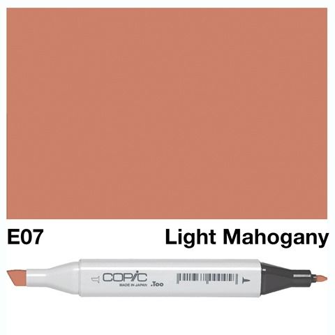 COPIC CLASSIC MARKER E07 LIGHT MAHOGANY