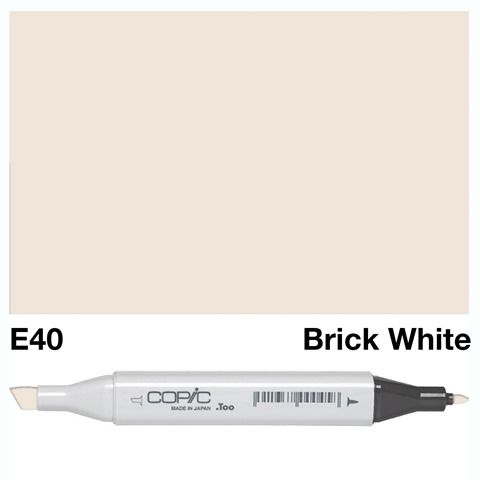 COPIC CLASSIC MARKER E40 BRICK WHITE