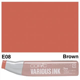COPIC INK E08 BROWN