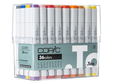 COPIC CLASSIC MARKER SET 36 ASSORTED
