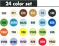 COPIC CIAO MARKER SET 24 ASSORTED