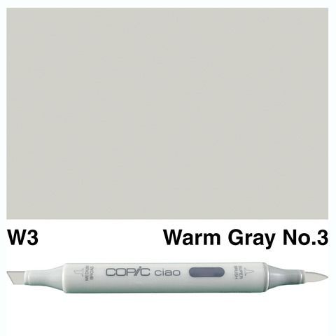 COPIC CIAO MARKER W3 WARM GRAY 3