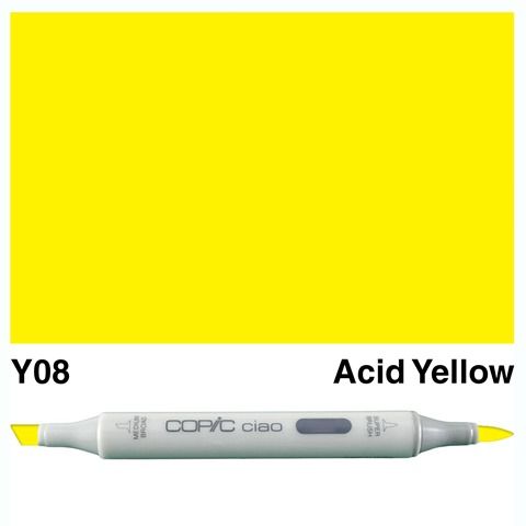 COPIC CIAO MARKER Y08 ACID YELLOW