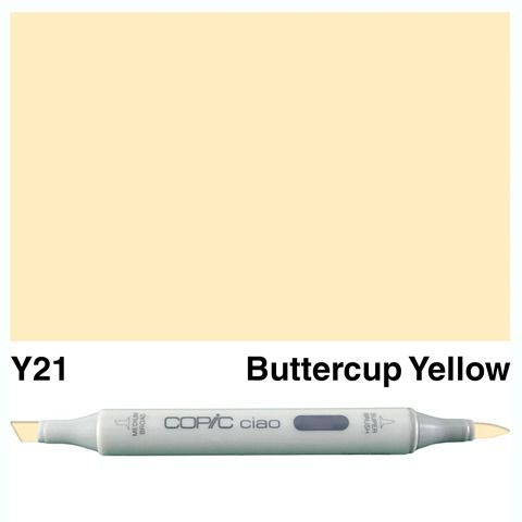 COPIC CIAO MARKER Y21 BUTTERCUP YELLOW